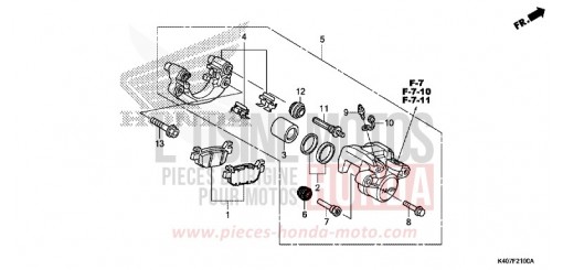 ETRIER DE FREIN ARRIERE NSS125ADK de 2019